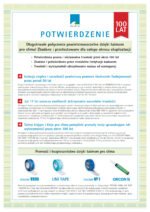 Potwierdzenie 100 lat siły klejenia